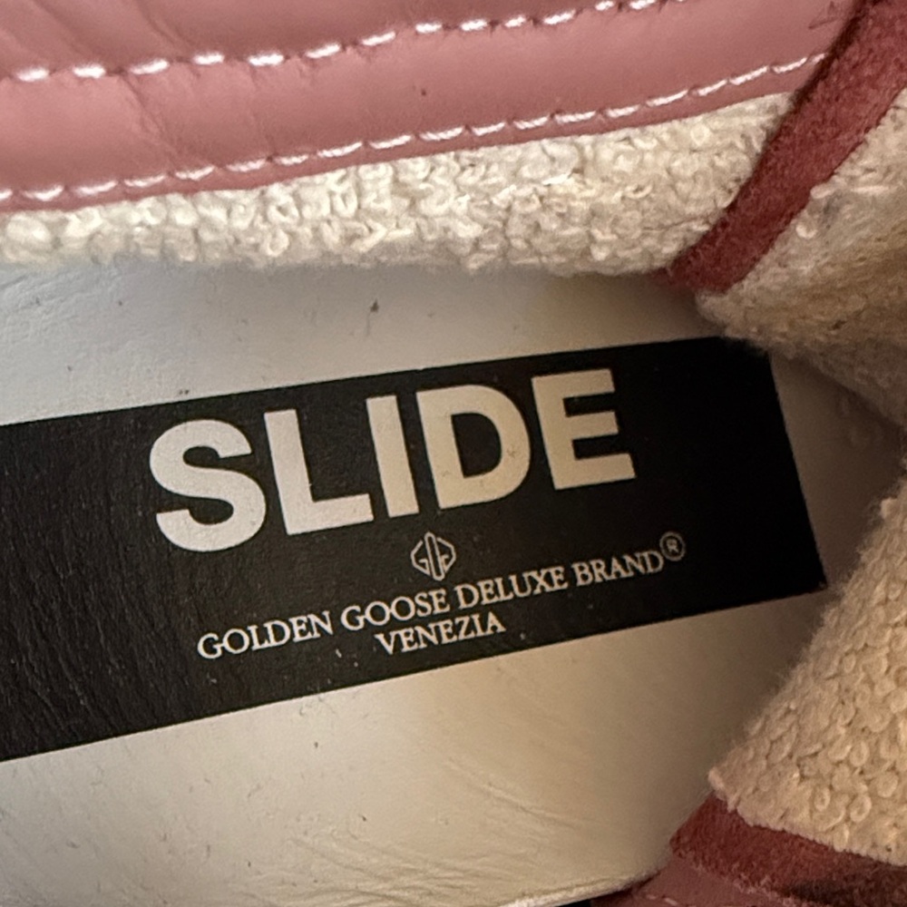BRAND NEW! Golden Goose 100% Authentic Glitter High-Top Sneakers - Pink and Gold - Picture 9 of 13